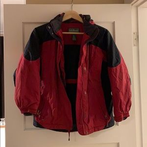 LL Bean kids ski/winter Primaloft jacket — M 8-10